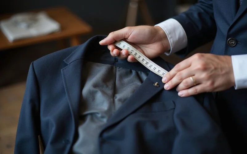 Measuring suit jacket seam allowances for alteration potential