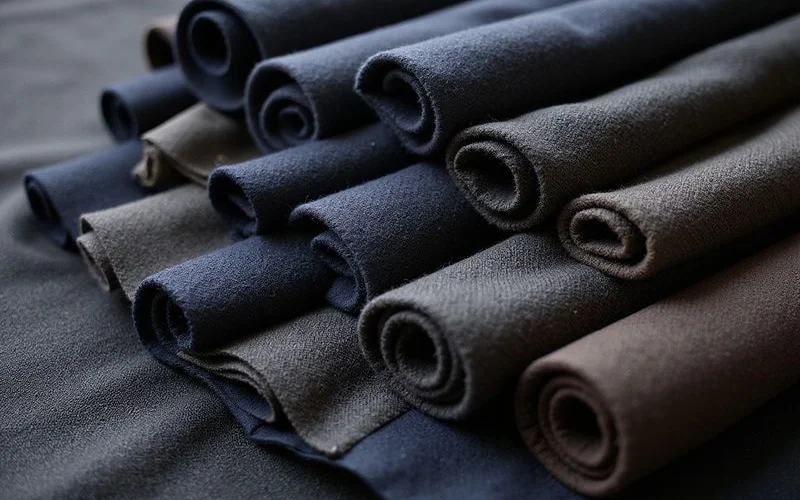Premium British wool suiting fabric bolts from top mills